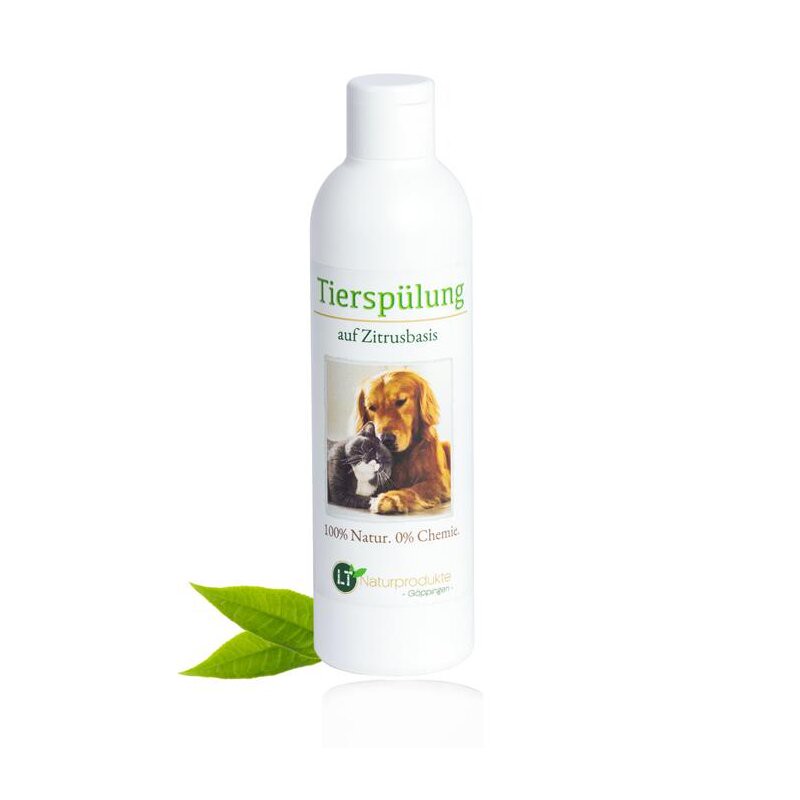 Tierspülung | Bio | sanfter Conditioner tensidfrei & silikonfrei | hypoallergen | auf Zitrusbasis | 250 ml | neuer Glanz für Kurz- und Langfell | Kämmhilfe Entfilzung