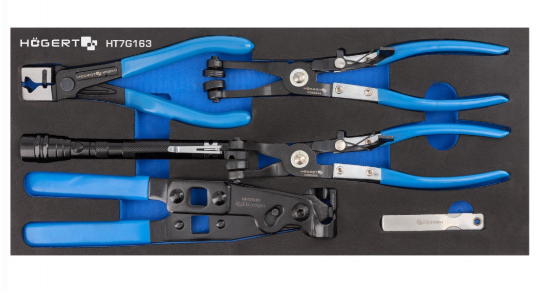 Set de pinces Hogert HT7G163; 5 unités