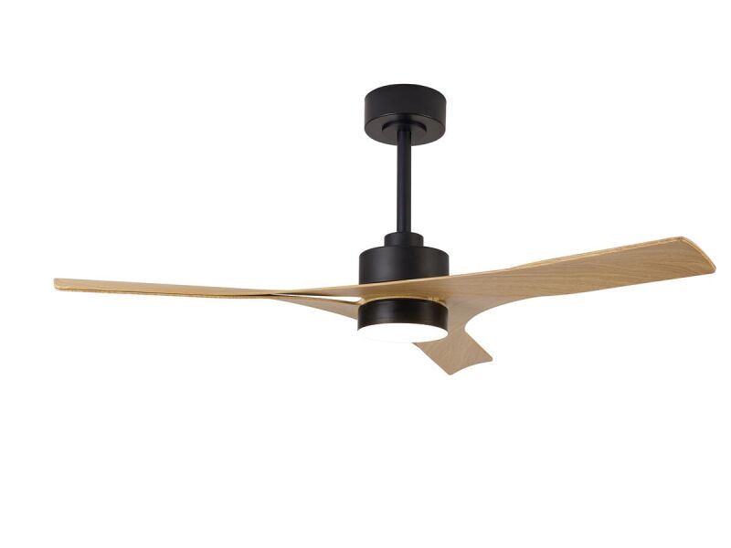 Mantra Thai Deckenventilator LED Fernbedienung dimmbar schwarz/Holzoptik