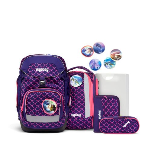 Ergobag PACK Schulrucksack-Set | Schulranzen für Kinder | Perlentauchbär