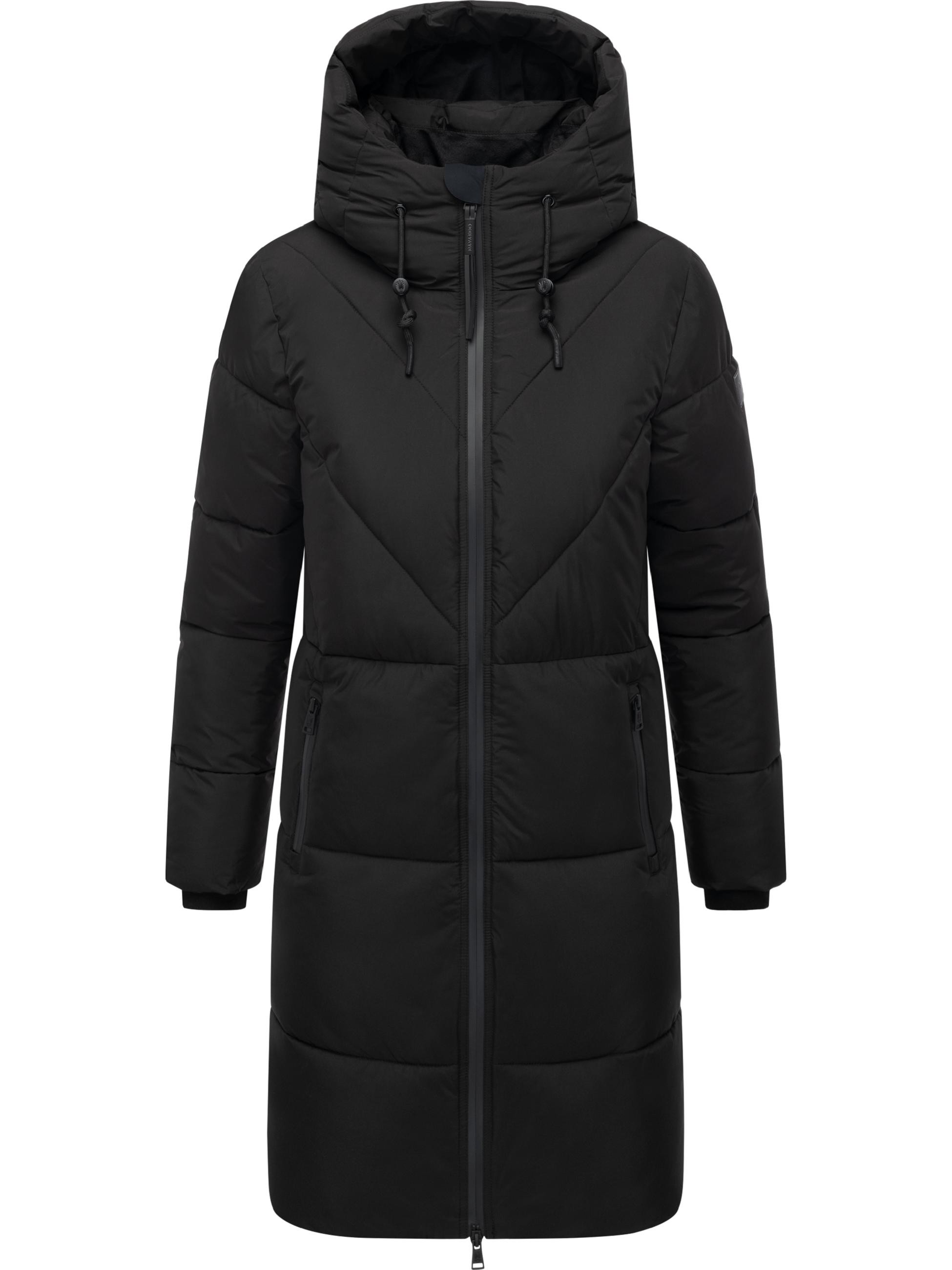 Warmer Steppmantel mit Fleece-gefüttertem Kragen 