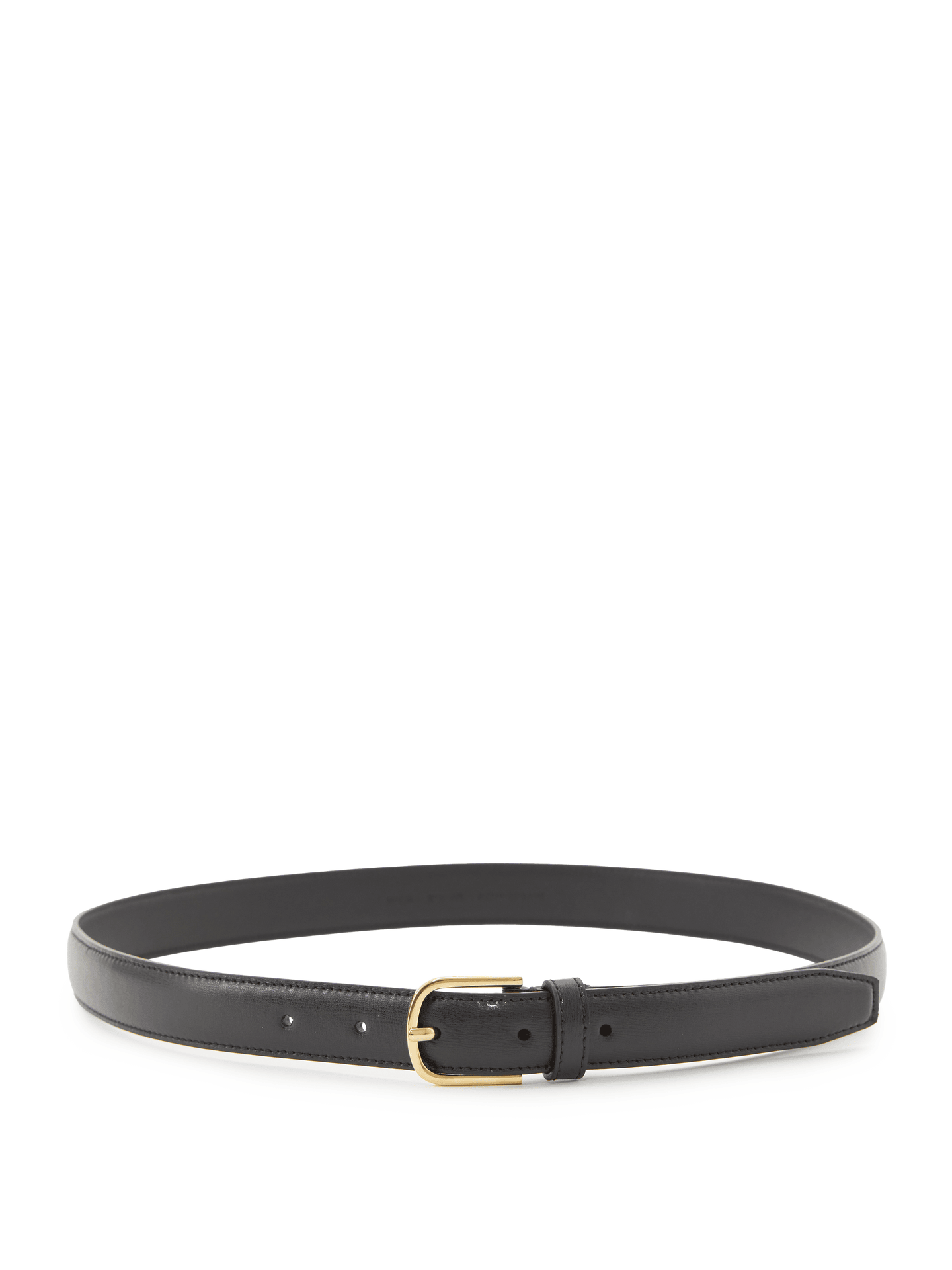 Ledergürtel Schwarz/Gold