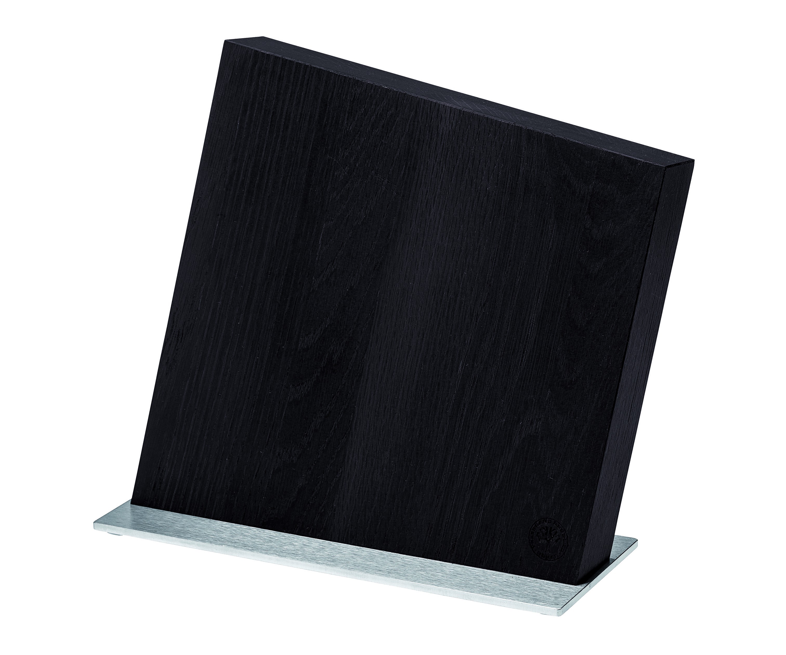 Böker Messerblock Style Räuchereiche mit Edelstahl unterlage 16 Magnete 