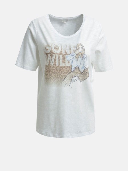 MILANO ITALY Damen T-Shirt, offwhite