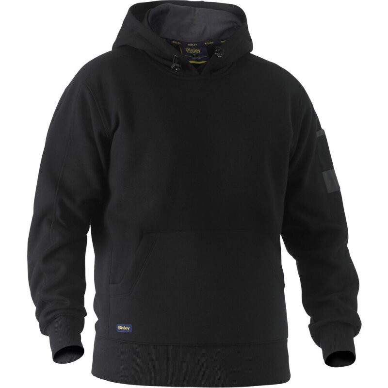 Bisley Kapuzenpullover WORK FLEECE HOODIE mit Kängeruhtasche schwarz 2XL