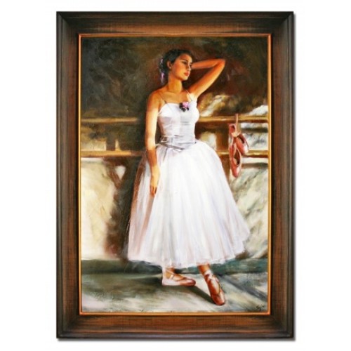 Ballerina Handarbeit Ölbilder Gemälde Leinwand Ölbild Bild Bilder G15457