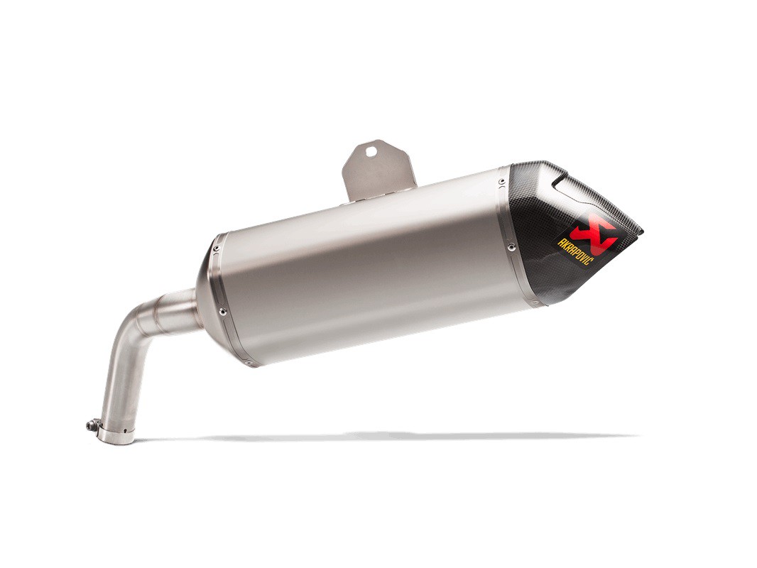 Akrapovic Slip-On Line Titanium Tylny tłumik, srebrny