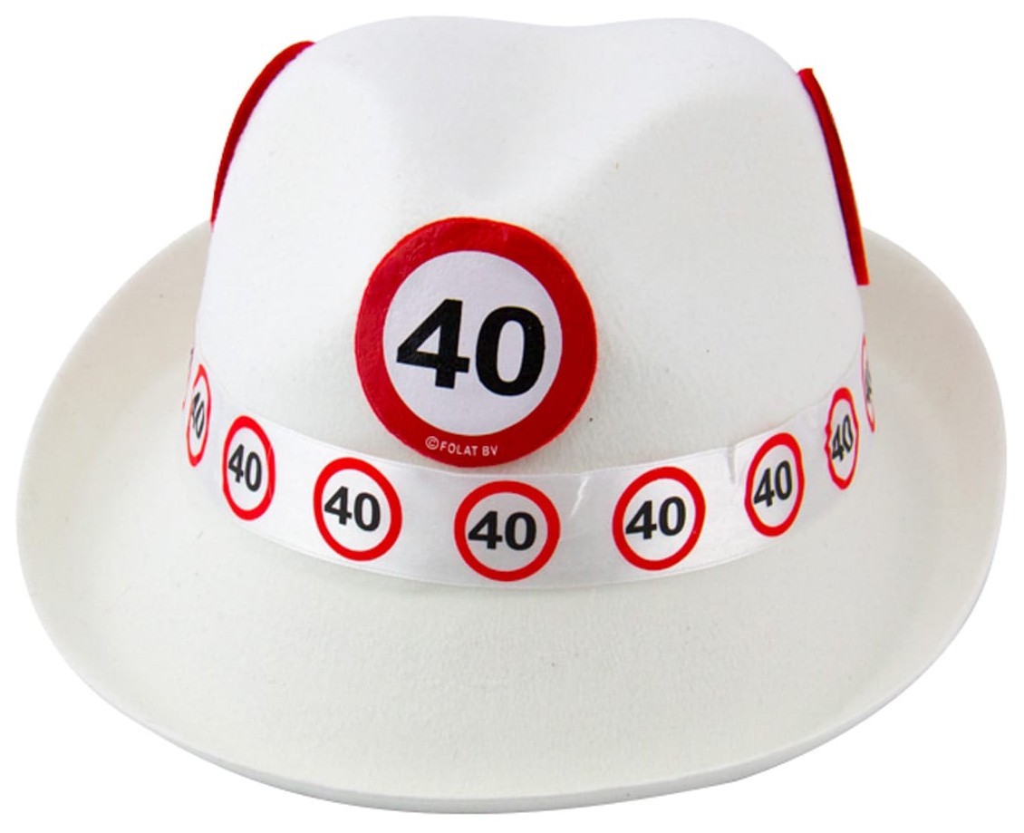 Verkehrsschild 40 Filzhut