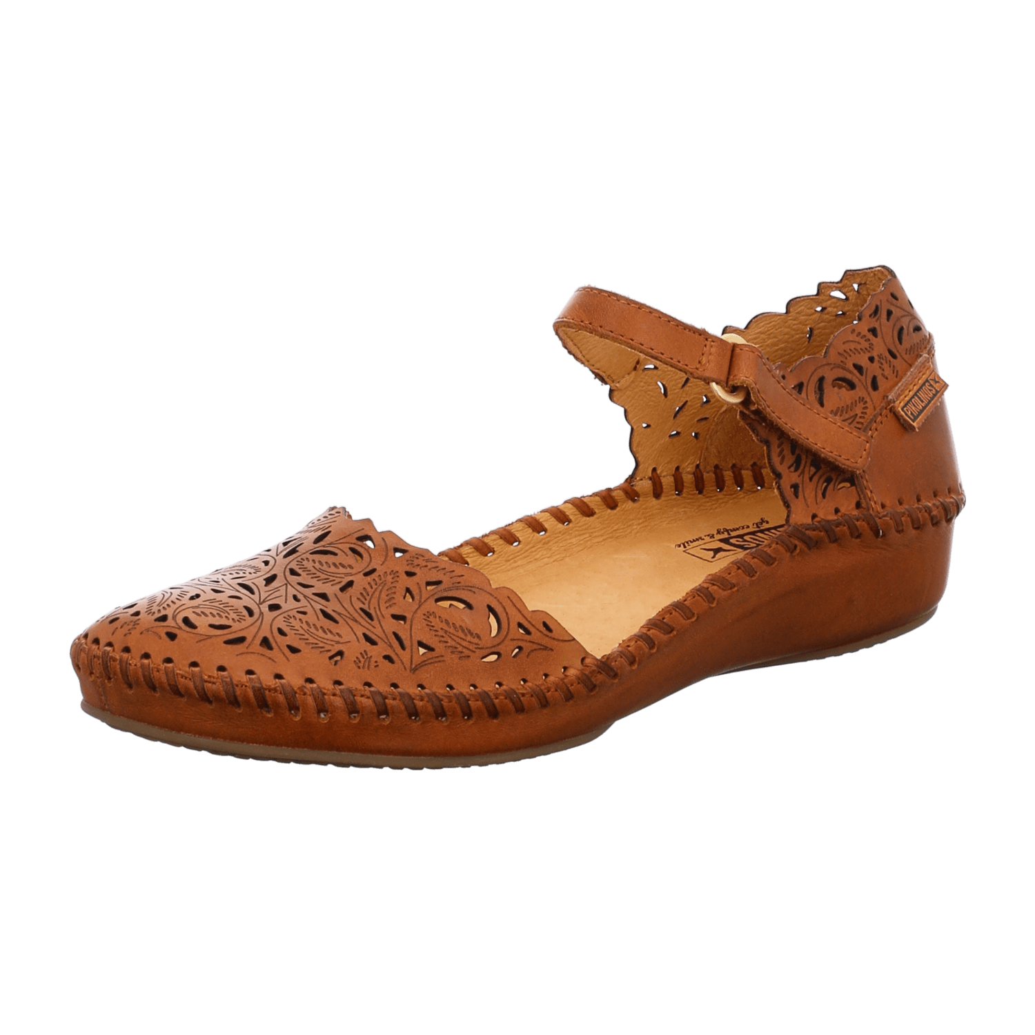 Pikolinos Slipper Halbschuh gelocht oder geflochten für Damen, braun, Gr. 36 EU