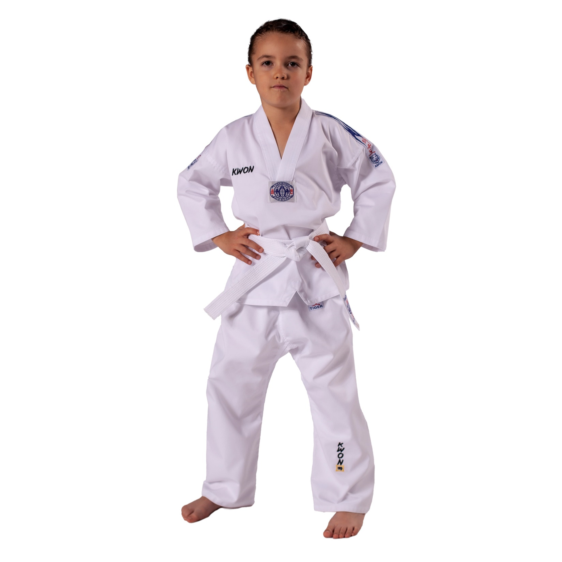 Kwon Clubline Taekwondo Anzug Blue Tiger