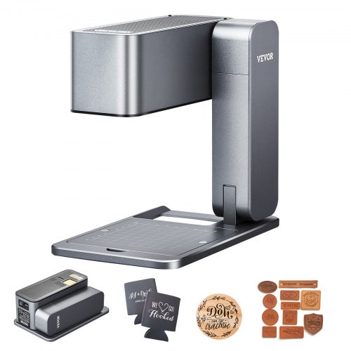 VEVOR Lasergravierer, 600 mm/s Hochgeschwindigkeit, 5 W Handgraviermaschine, DIY-Lasergravierer & -schneider, Basisset, für Mental, Einzel-Blaulaser, Holz, Leder, Acryl, Fasern, Schmuck, Glas