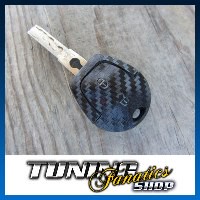 Schlüssel Carbon Design Dekor Folie Aufkleber Sticker in Schwarz für Seat