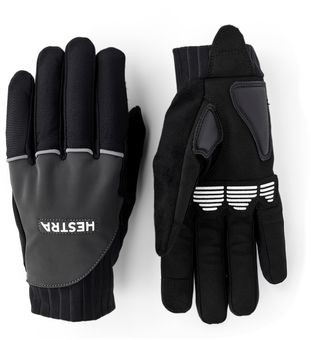 Bike Reflective Long - 5 finger MTB / Bike Handschuh, Größe 7, Farbe 370 Dark grey, Hestra 39560