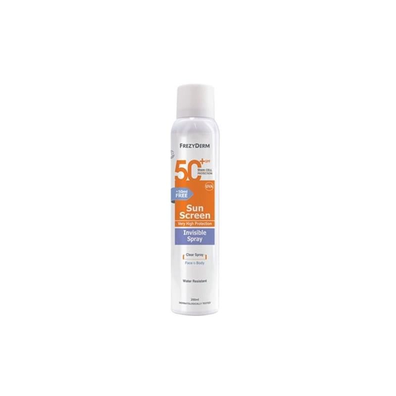 Frezyderm Unsichtbare Spray-Sonnencreme Spf50 200 ml