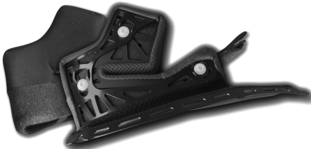 Shoei J-Cruise Kind puder, sort, størrelse 43 mm