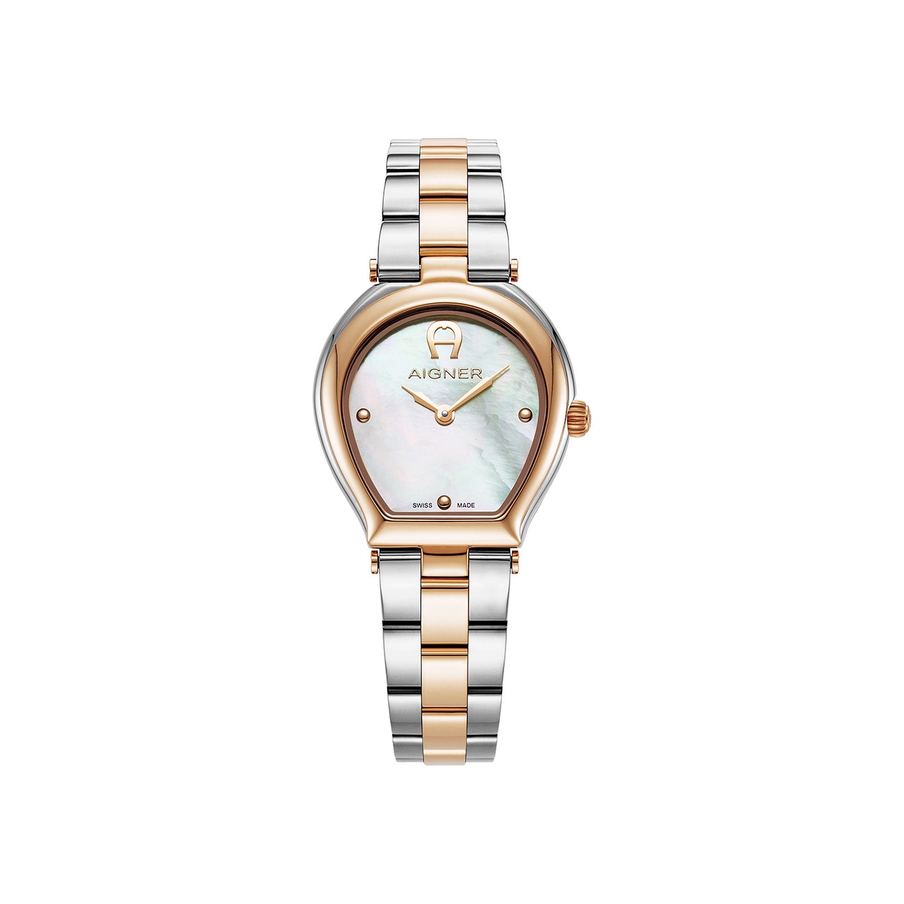 Aigner Damenuhr Trani Silber-Rosé gold