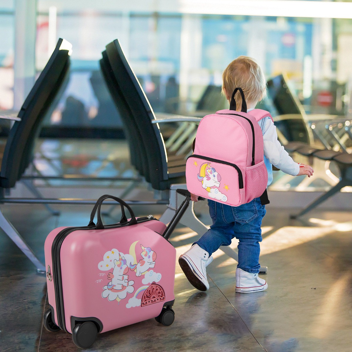 2tlg Kinderkoffer + Rucksack 12