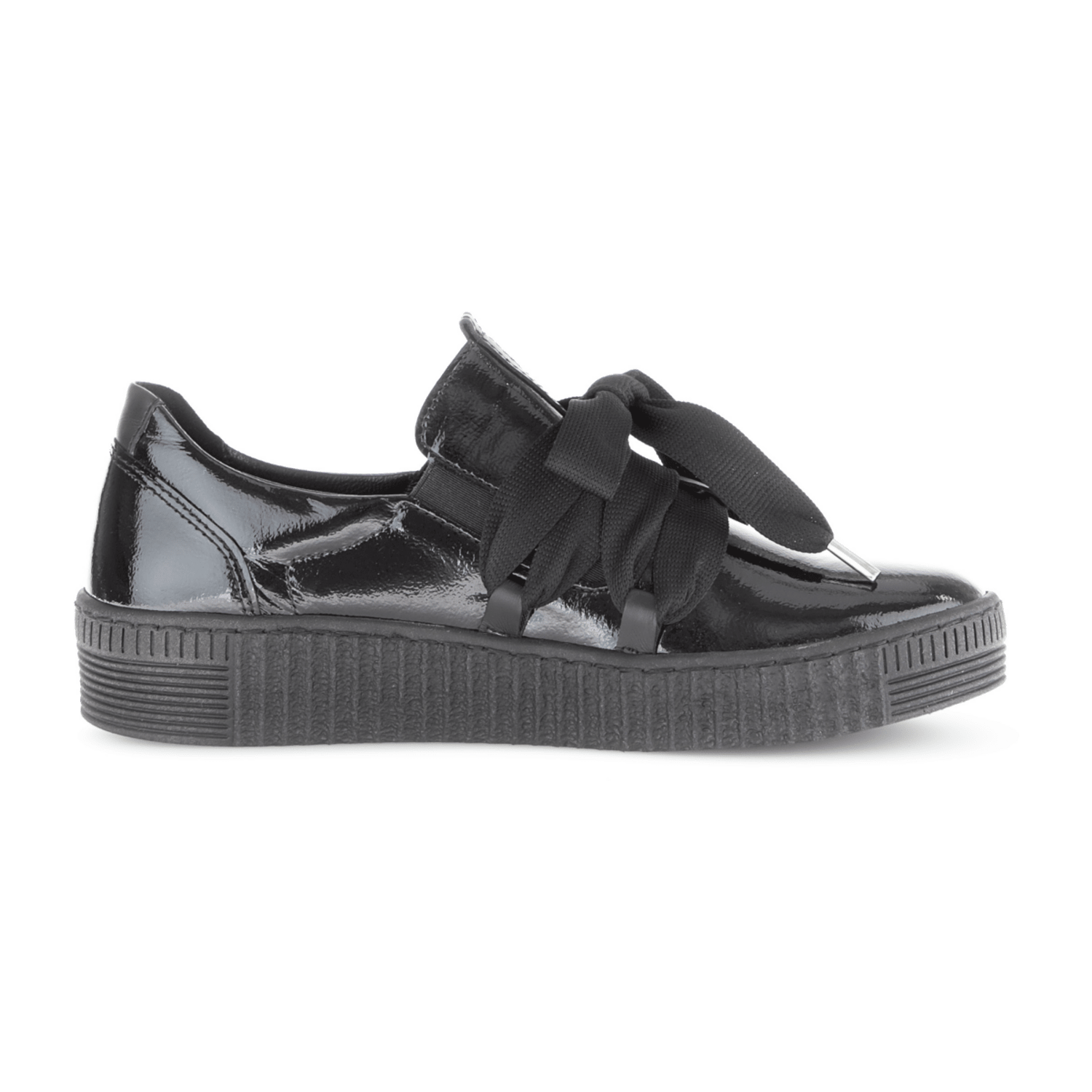 Gabor Schuhe schwarz Lack Damen Slipper 73.333.97 für Damen, schwarz, Gr. 42 EU / 8 UK