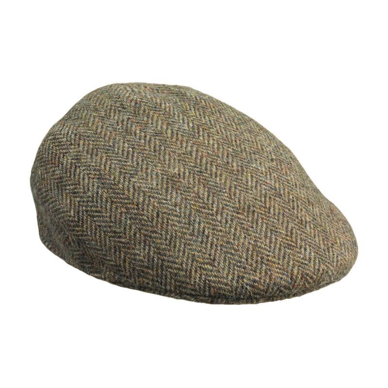 Laksen Herren Schiebermütze Lewis Tweed Grau / Beige XL