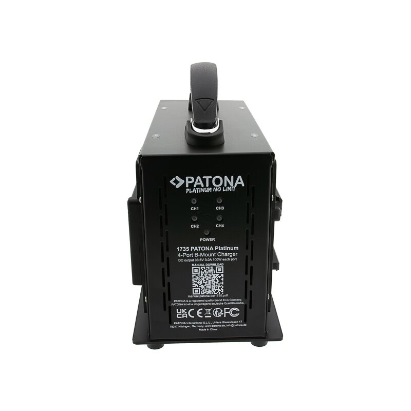 PATONA Platinum 4-Kanal Ladegerät für B-Mount Akkus