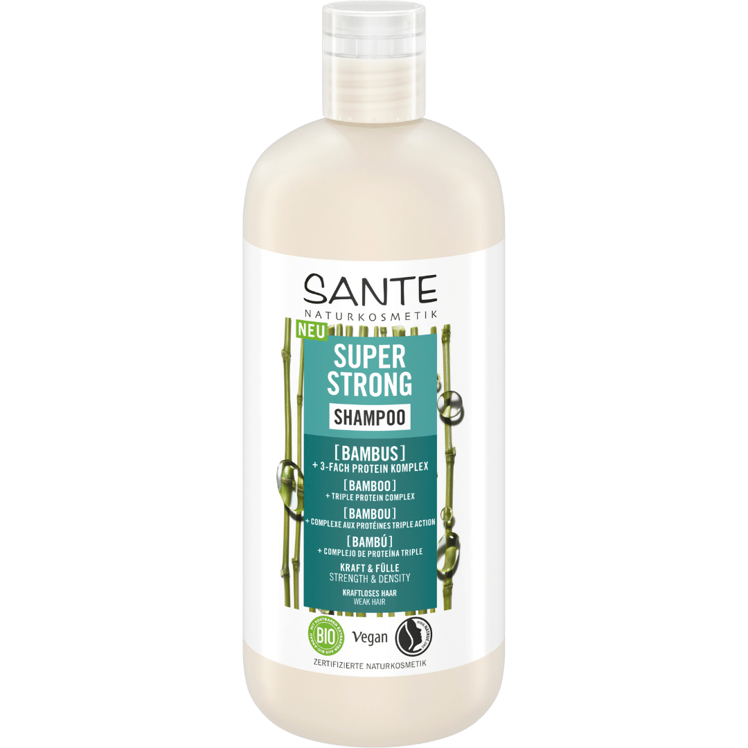 SUPER STRONG Shampoo Bambus + 3-Fach Protein Komplex