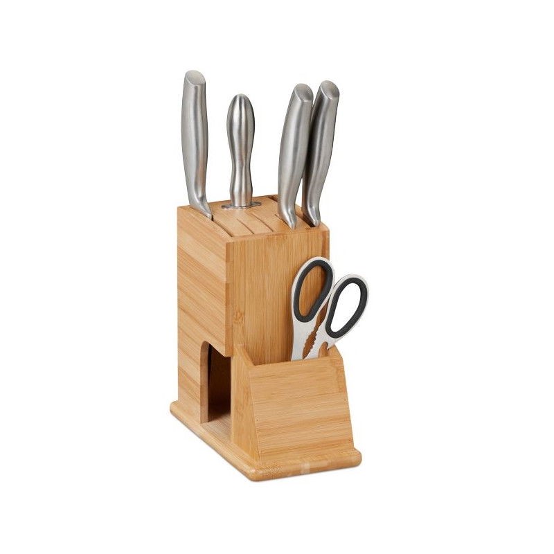 Unmontierter Messerblock aus Bambus