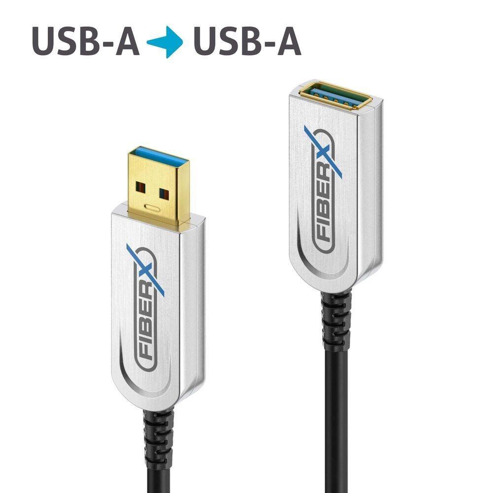 FiberX Series - USB 3.1 Glasfaser Verlängerungskabel - 15m