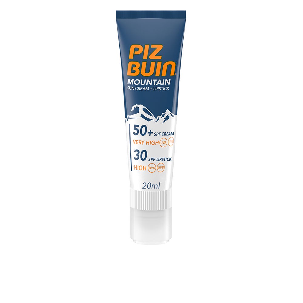 Piz Buin Mountain Sonnencreme SPF50+ 20 ml + Lippenstift F20 2,3 ml