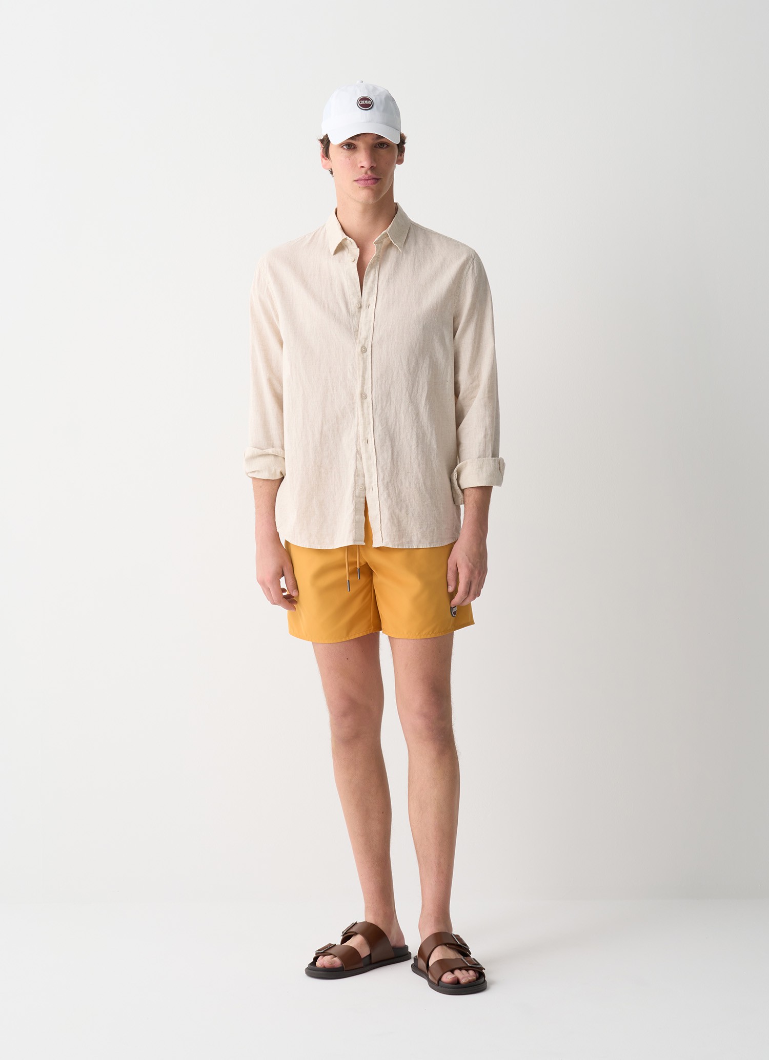 Colmar, Einfarbige Badehose, Farbe: Topaz Orange, Größe: 58