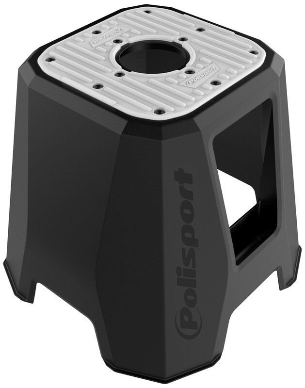 POLISPORT Stativ 420mm sort/grå gummi, sort