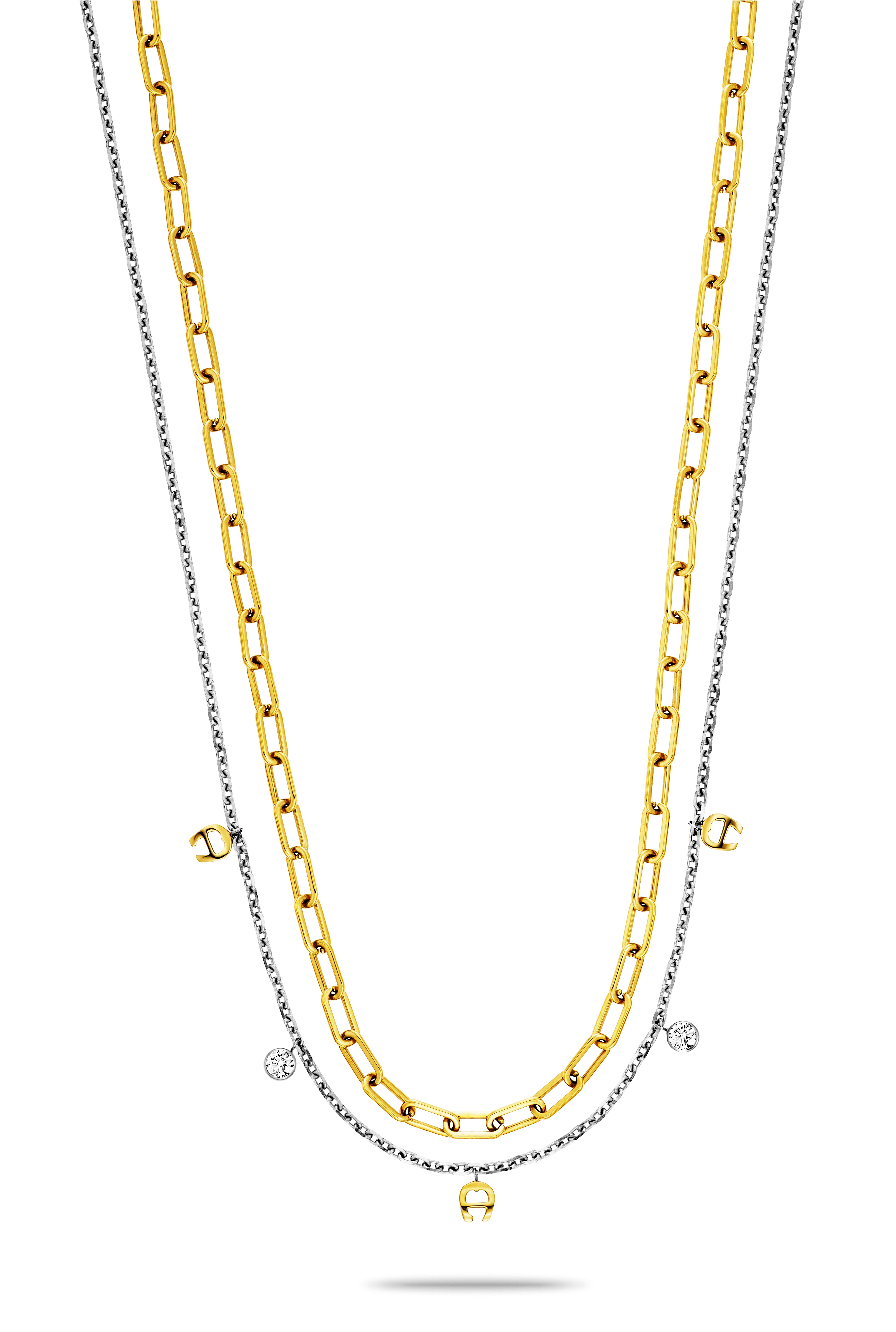 Aigner JOYA Kette Gold Rhodium