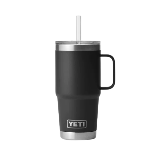 YETI Rambler mit Trinkhalm-Deckel 710 ml Black