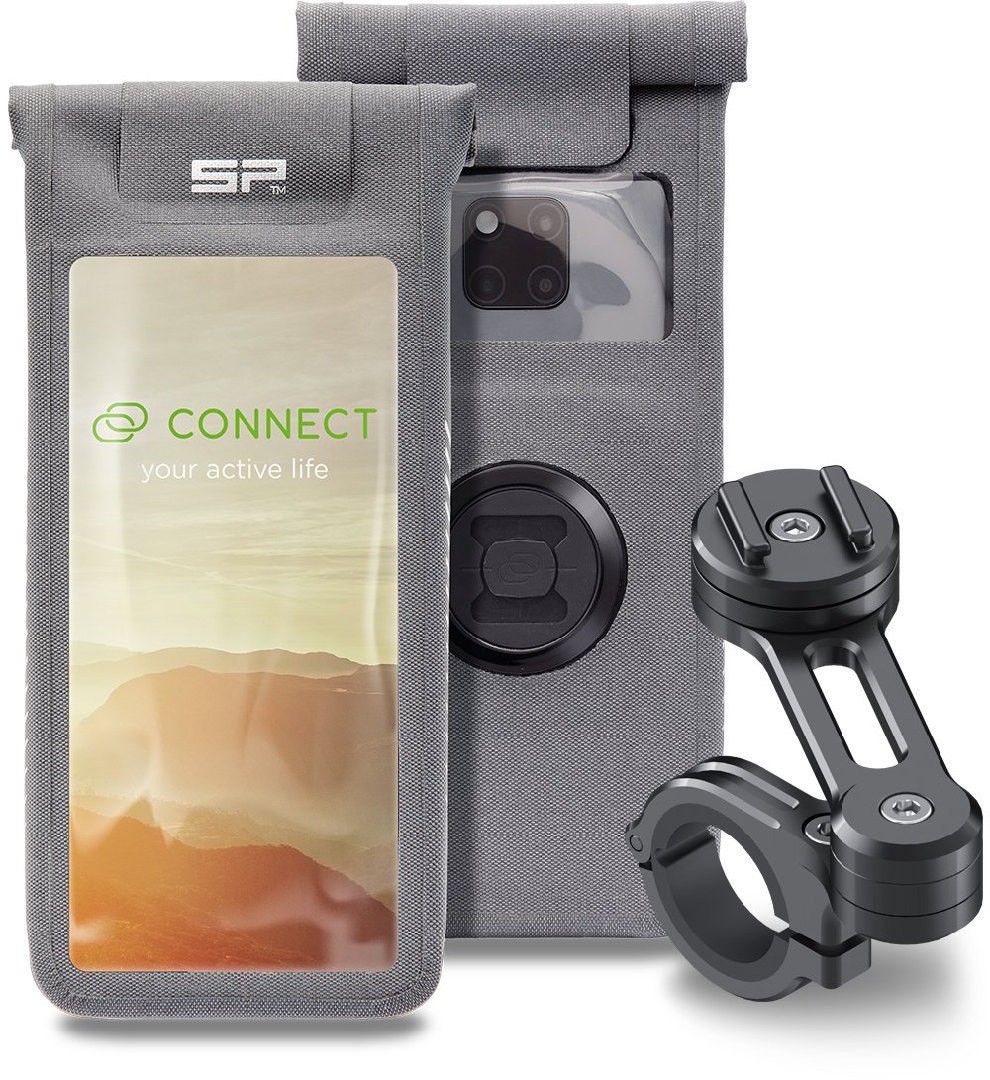 SP Connect Moto Bundle Smartphone-Halterung, grau, Größe M für Männer