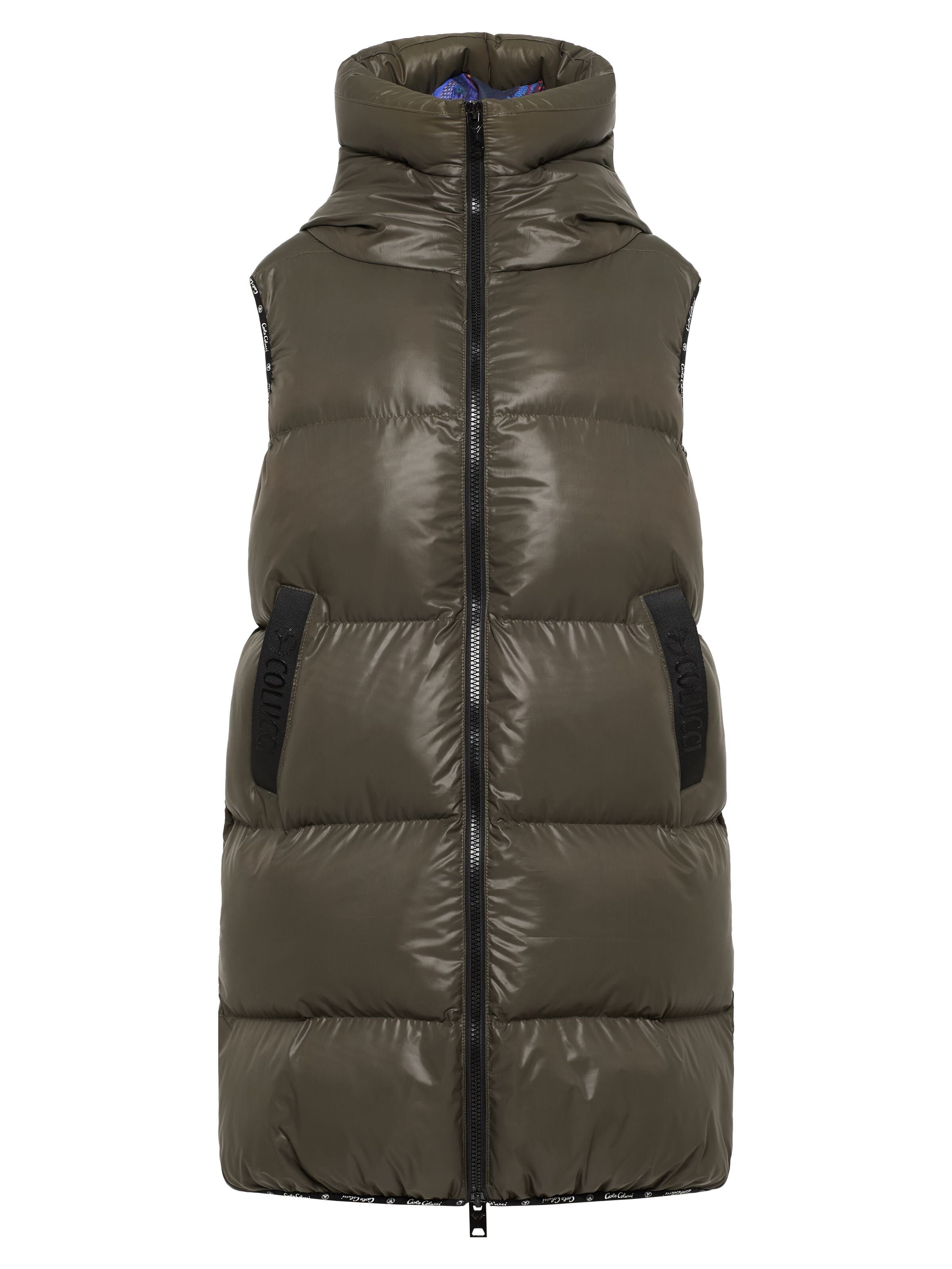 Wattierte lange Weste