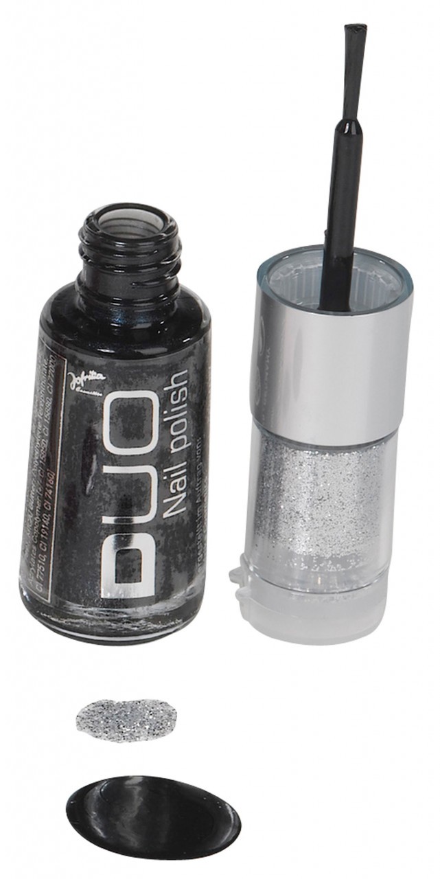 Nagellack Inklusive Glitzerpuder Schwarz