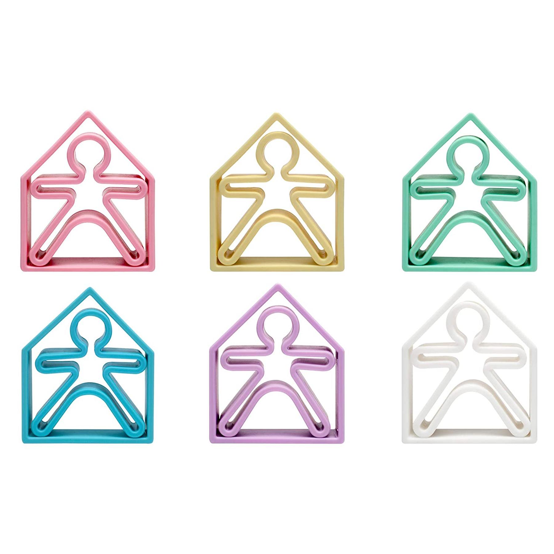 Beißring Baby Silikon + Spielzeug Kinder Feinmotorik Zahnberuhigung 12er Set