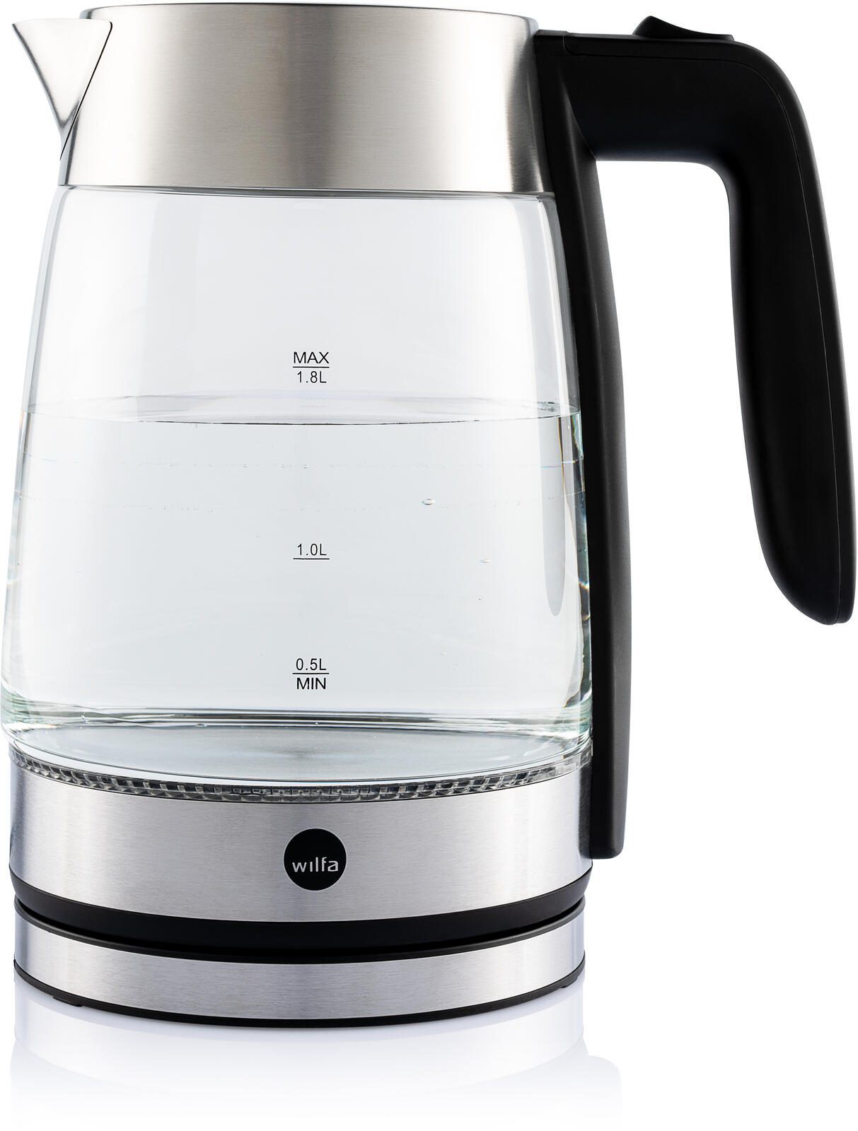 WILFA WKG-2200S Wasserkocher PURE BOIL, 1,8 Liter, 2.200W, silber