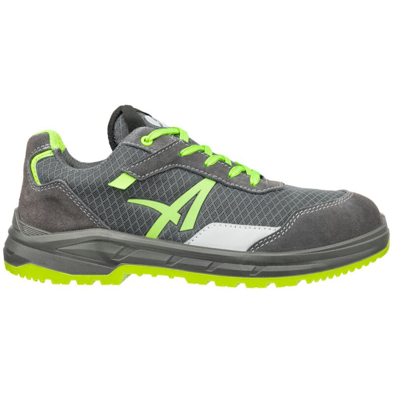 Albatros AXIS GREEN LOW flacher sportlicher Sicherheitsschuh S1P grau/grün 35