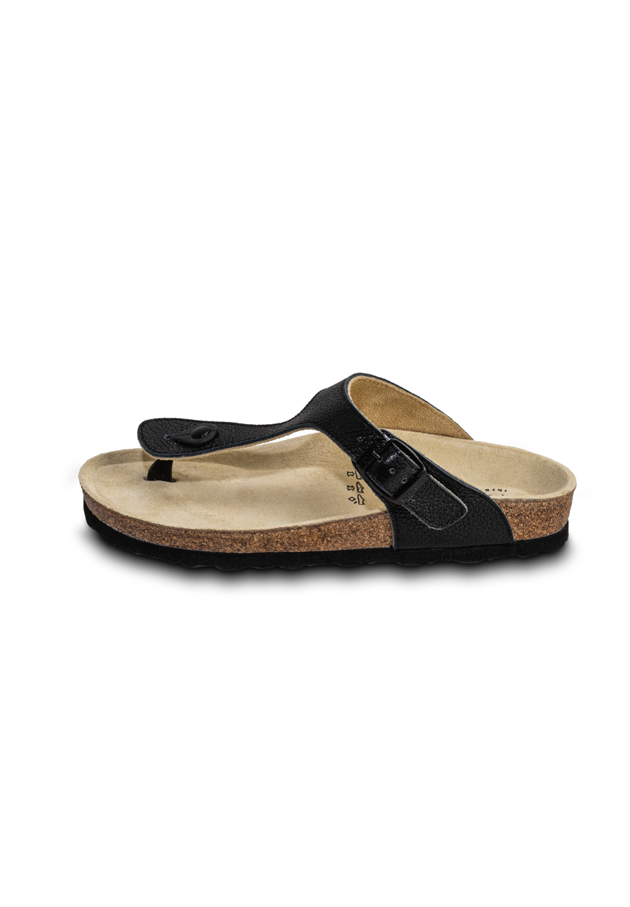 Überzeugende Pantolette Vollrindleder