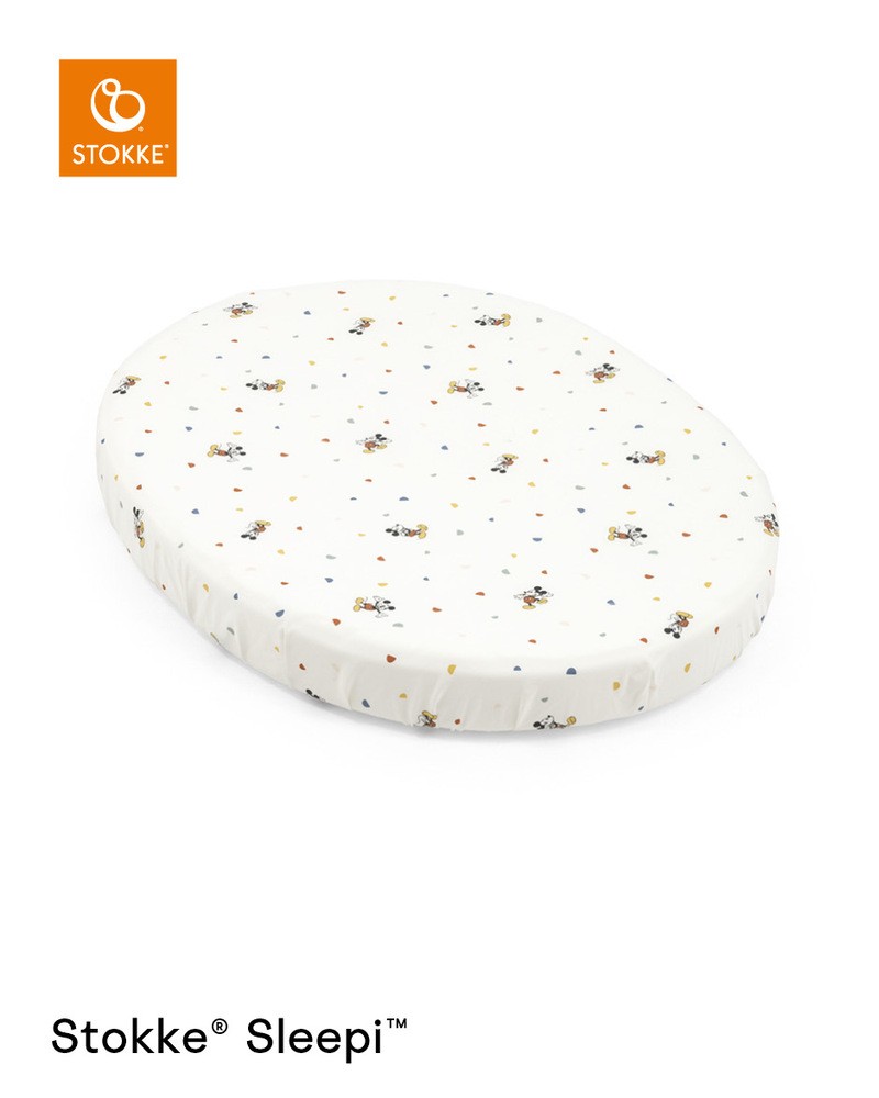Stokke Sleepi Mini Spannbettlaken Mickey Celebration