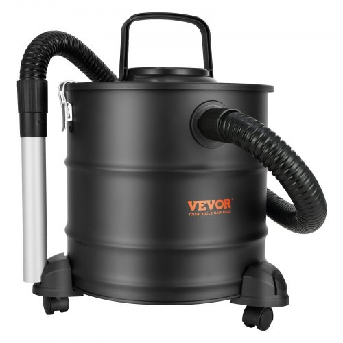 VEVOR Aschesauger mit HEPA-Filtersystem Ruß Staubsauger Kaminsauger Aschestaubsauger Kaminstaubsauger - für Grill Ofen | 20L Metallbehälter | 1200W Leistung | 16kPa Saugkraft