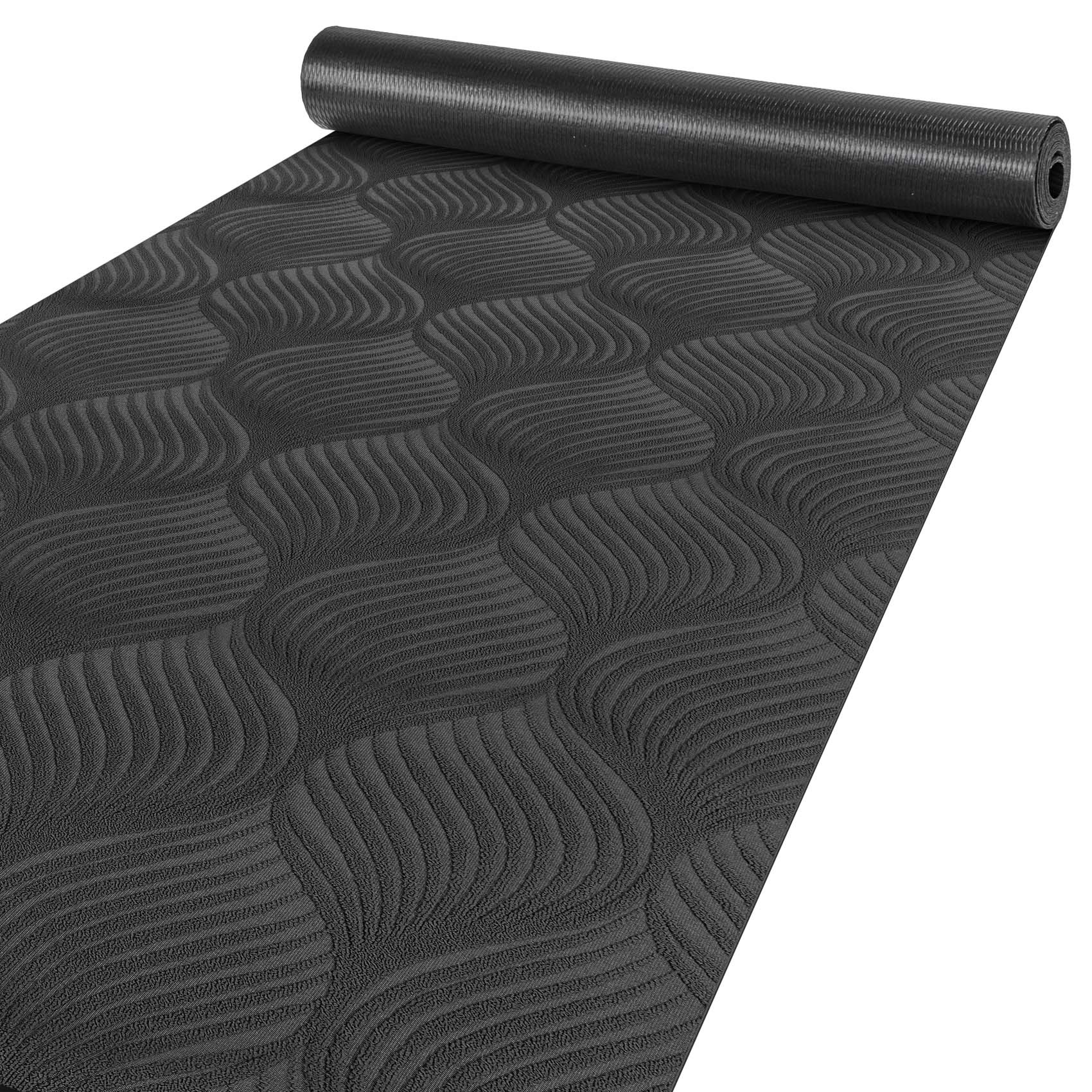 Teppichläufer Flur Läufer Küchenläufer Sauberlaufmatte Teppich Flur abwaschbar Textil Baker Breite 67cm Grau 100x67cm