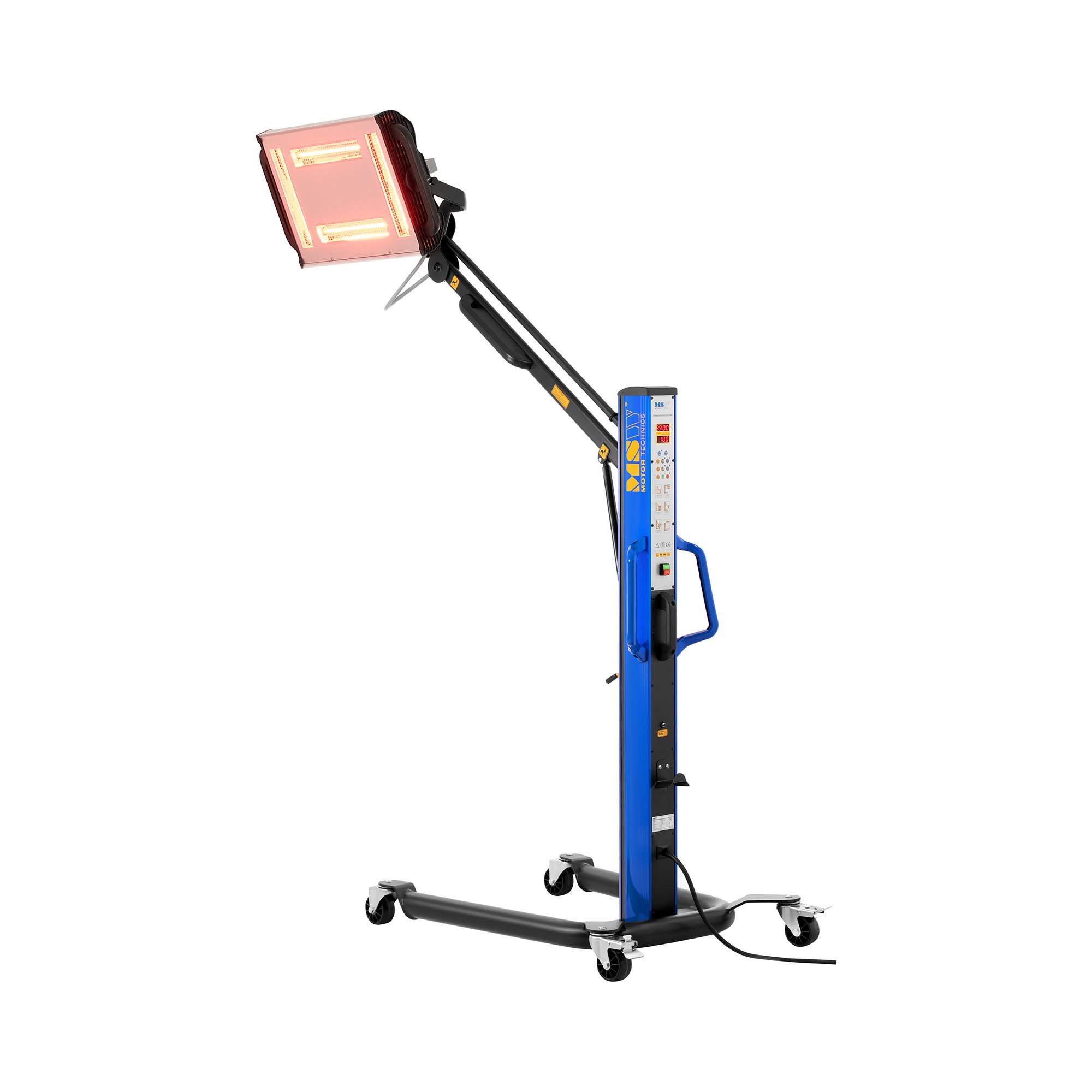 MSW Infrarot-Lacktrockner - 4 x 1000-W-Strahler - Höhe: bis 240 cm - 230 V