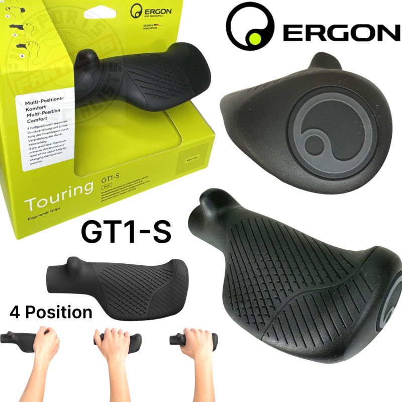 Ergon GT1-S Small Fahrrad E-bike Touring Ergo 4 Griffe Multi Position Schwarz