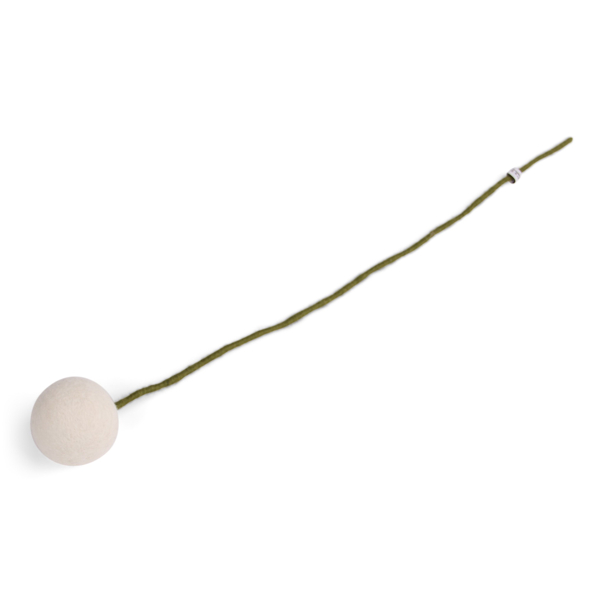 Blume Kugel weiß 7cm Filz 