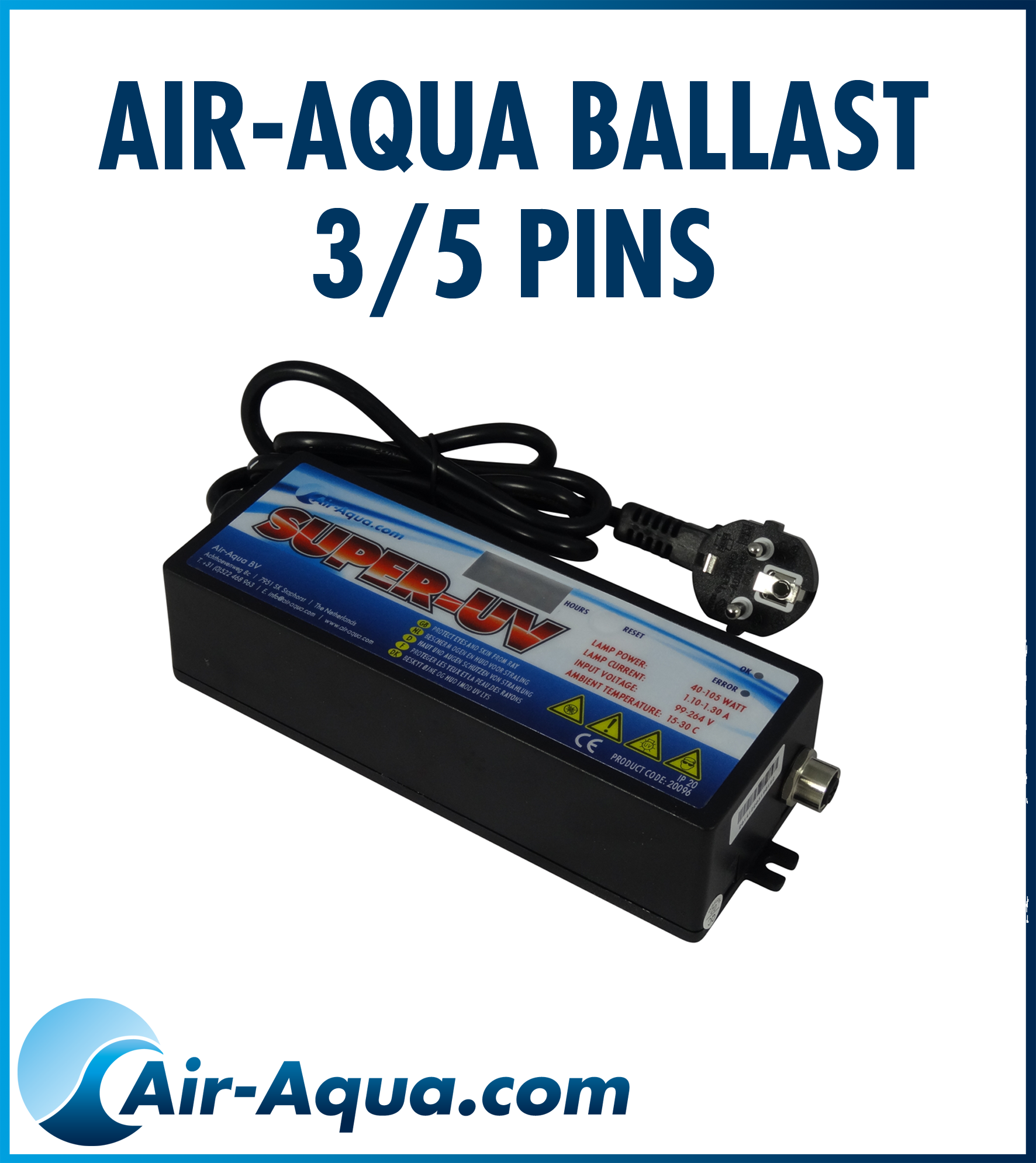 Air-Aqua Tauch UVC 40 -105 Watt