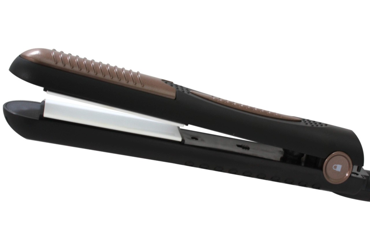 AFK Glätteisen 40 Watt braun schwarz mit Keramikflächen