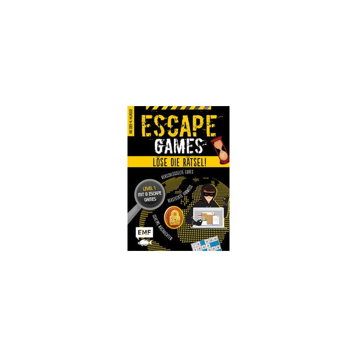 Mallory Monhard: Escape Games Level 1 (gelb) – Löse die Rätsel! – 8 Escape Games ab der 4. Klasse,Escape games des petits génies CM1 - Taschenbuch