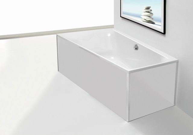 Hoesch Glasverkleidung weiß Vorwand Badewanne Sechseck 200x90 47713.550 47713.550