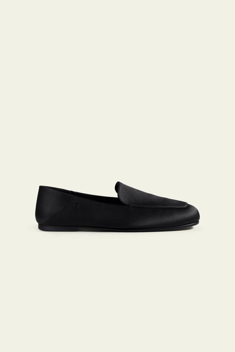 LILYSILK Serena Seiden Loafer Schwarz Gr. 36 - Leder, Waschbar, Klappbarer Absatz